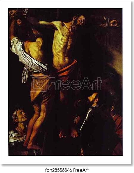 Free art print of The Cricifixion of St. Andrew by Caravaggio