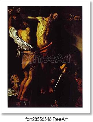 Free art print of The Cricifixion of St. Andrew by Caravaggio