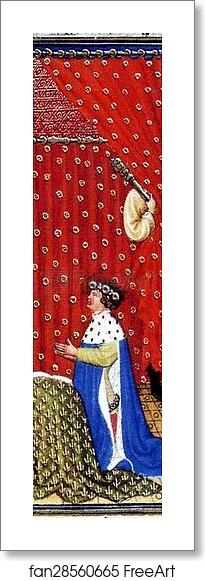 Free art print of The Belles Heures of Jean de France, Duke de Berry. Page with Jean de Berry Praying. Detail by Limbourg Brothers Free art print of The Belles Heures of Jean de France, Duke de Berry. Page with Jean de Berry Praying. Detail by Limbourg Brothers