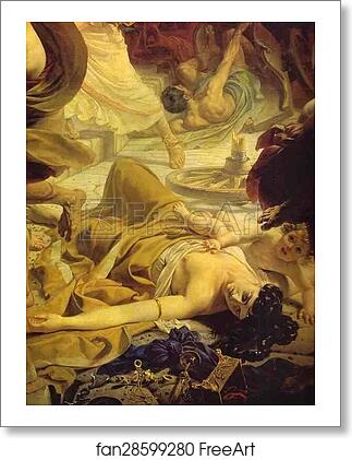 Free art print of The Last Day of Pompeii. Detail by Karl Brulloff