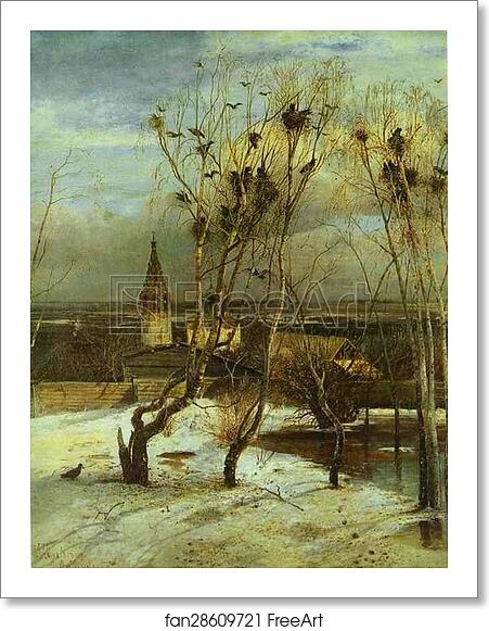 Free art print of The Rooks Have Come by Alexey Savrasov