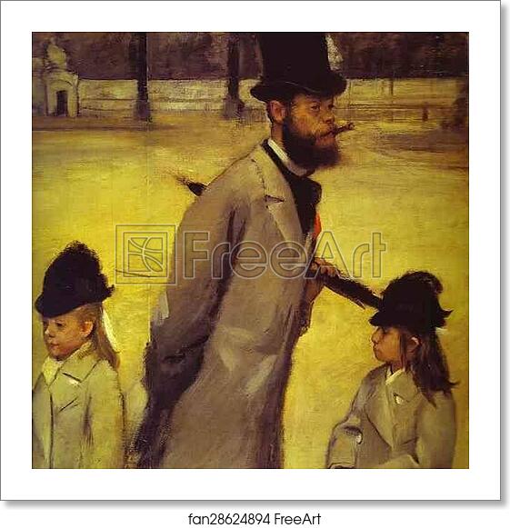 Free art print of Place de la Concorde. Detail by Edgar Degas Free art print of Place de la Concorde. Detail by Edgar Degas