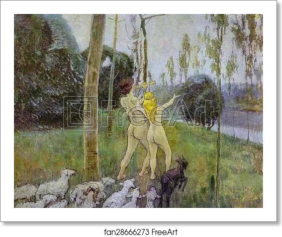 Free art print of Daphnis and Chloe by Victor Borisov-Musatov Free art print of Daphnis and Chloe by Victor Borisov-Musatov