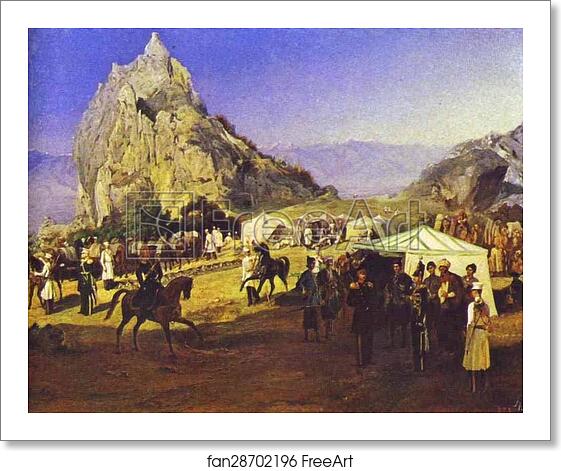 Free art print of Kakhetia. Karaagach. The Headquaters of Nizhegorodsky Dragoon Regiment by Grigory Gagarin Free art print of Kakhetia. Karaagach. The Headquaters of Nizhegorodsky Dragoon Regiment by Grigory Gagarin