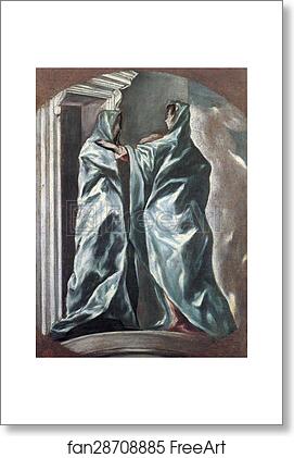 Free art print of Visitation by El Greco