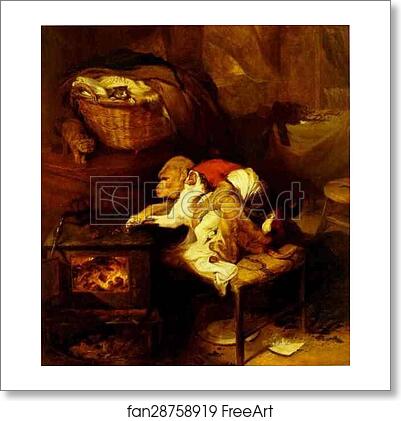 Free art print of The Cat's Paw by Sir Edwin Landseer