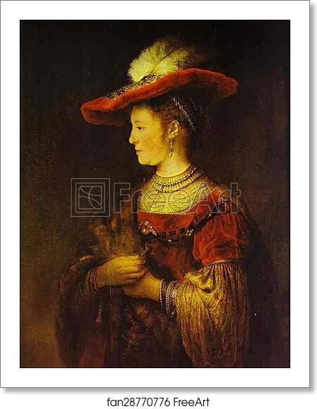 Free art print of Portrait of Saskia by Rembrandt Harmenszoon Van Rijn Free art print of Portrait of Saskia by Rembrandt Harmenszoon Van Rijn