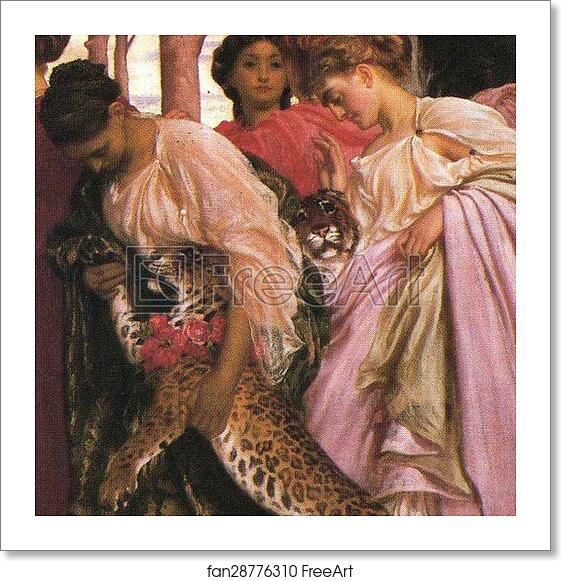 Free art print of The Syracusan Bride leading WIld Animals in Procession to the Temple of Diana. Detail by Frederick Leighton Free art print of The Syracusan Bride leading WIld Animals in Procession to the Temple of Diana. Detail by Frederick Leighton