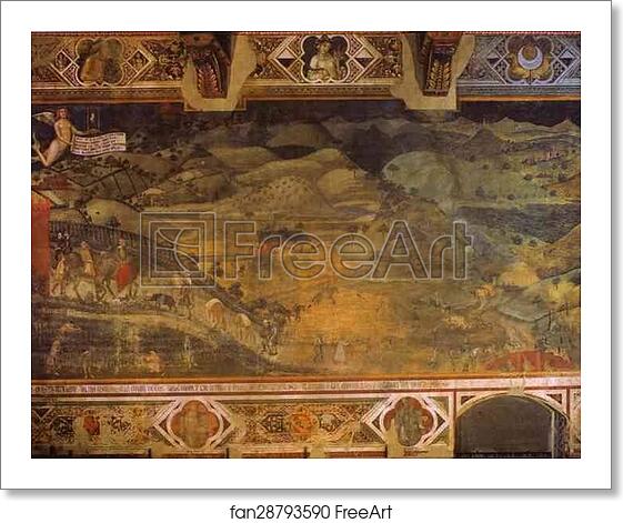 Free art print of Allegory of Good Government: Effects of Good Government in the Country by Ambrogio Lorenzetti Free art print of Allegory of Good Government: Effects of Good Government in the Country by Ambrogio Lorenzetti
