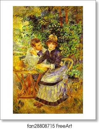Free art print of In the Garden. (Dans le jardin) by Pierre-Auguste Renoir