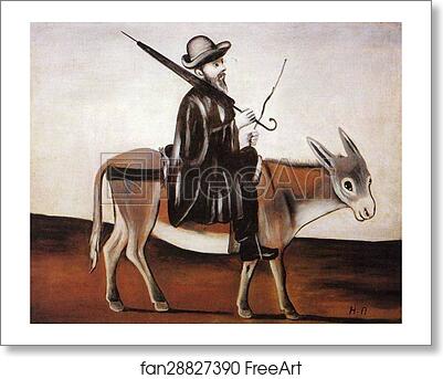Free art print of Healer on a Donkey by Niko Pirosmani