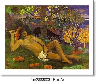 Free art print of Te arii vahine (The King's Wife) by Paul Gauguin