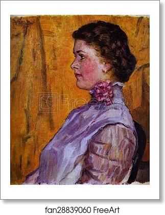 Free art print of Portrait of a Young Woman by Vasily Surikov