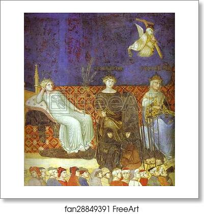 Free art print of Allegory of Good Government. Detail by Ambrogio Lorenzetti Free art print of Allegory of Good Government. Detail by Ambrogio Lorenzetti