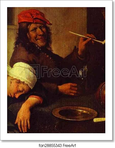 Free art print of Idlers. Detail by Jan Steen Free art print of Idlers. Detail by Jan Steen
