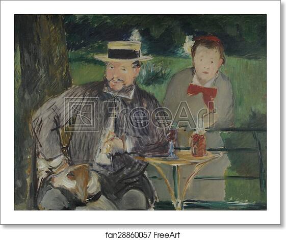 Free art print of Portrait d'Ernest Hoschedé et sa fille Marthe by Édouard Manet Free art print of Portrait d'Ernest Hoschedé et sa fille Marthe by Édouard Manet