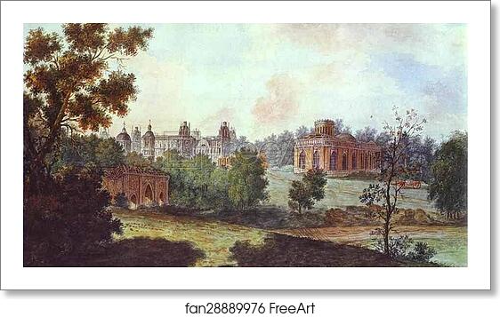 Free art print of Palace in Tsaritsyno in the Vicinity of Moscow by Fedor Alekseev