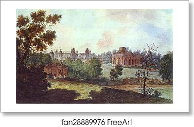 Free art print of Palace in Tsaritsyno in the Vicinity of Moscow by Fedor Alekseev