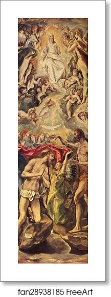 Free art print of Baptism of Christ by El Greco Free art print of Baptism of Christ by El Greco