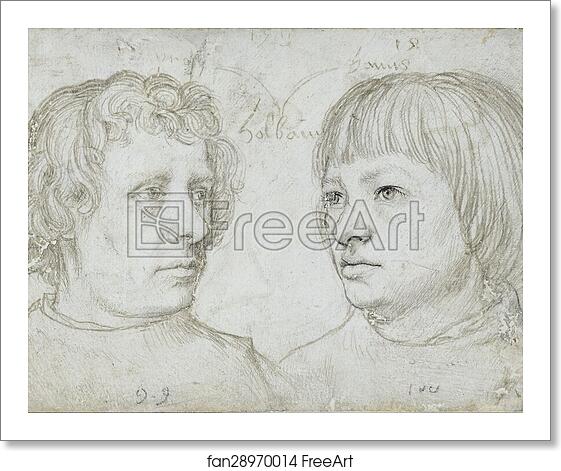 Free art print of Ambrosius and Hans, the sons of the artist by Hans Holbein The Elder Free art print of Ambrosius and Hans, the sons of the artist by Hans Holbein The Elder