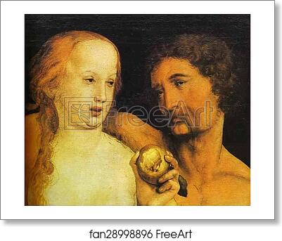 Free art print of Adam and Eve by Hans Holbein The Younger