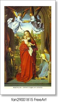 Free art print of Virgin and Child with Four Angels by Gerard David