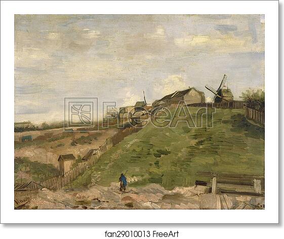 Free art print of The hill of Montmartre with stone quarry by Vincent Van Gogh Free art print of The hill of Montmartre with stone quarry by Vincent Van Gogh