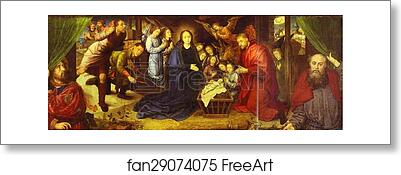 Free art print of The Adoration of the Shepherds by Hugo Van Der Goes