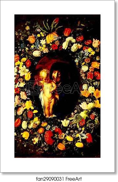 Free art print of Madonna and Child Wreathed with Flowers by Jacob Jordaens Free art print of Madonna and Child Wreathed with Flowers by Jacob Jordaens