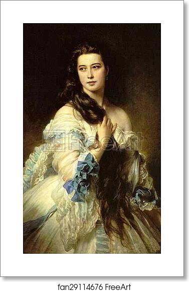 Free art print of Portrait of Mme. Rimsky-Korsakova by Franz Xavier Winterhalter