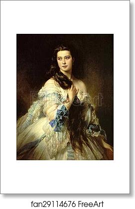 Free art print of Portrait of Mme. Rimsky-Korsakova by Franz Xavier Winterhalter