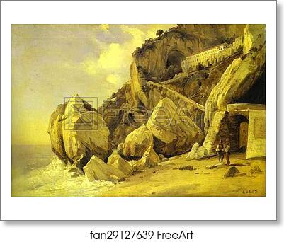 Free art print of Rocks in Amalfi by Jean-Baptiste-Camille Corot Free art print of Rocks in Amalfi by Jean-Baptiste-Camille Corot