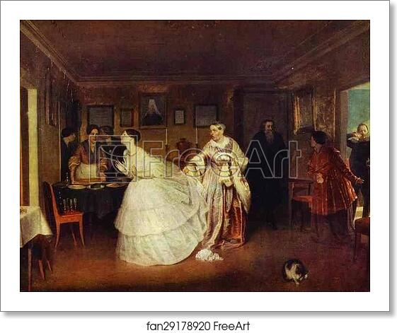 Free art print of Major's Marriage Proposal by Pavel Fedotov