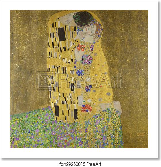 Free art print of The Kiss (Lovers) by Gustav Klimt