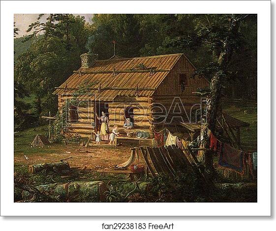 Free art print of Home in the Woods. Detail by Thomas Cole Free art print of Home in the Woods. Detail by Thomas Cole
