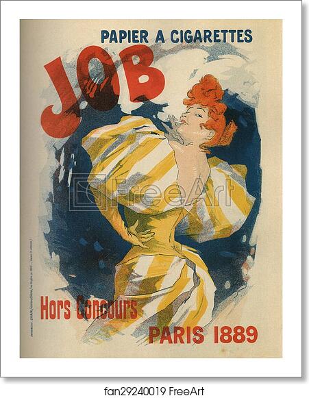 Free art print of Papier A Cigarettes Job by Jules Chéret Free art print of Papier A Cigarettes Job by Jules Chéret