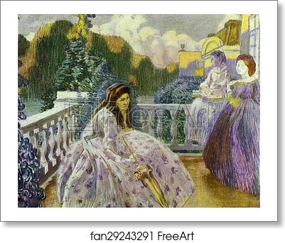Free art print of Three Ladies on the Terrace by Victor Borisov-Musatov Free art print of Three Ladies on the Terrace by Victor Borisov-Musatov