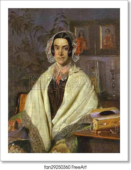 Free art print of Portrait of O. P. Zhdanovich, née Chernyshova by Pavel Fedotov Free art print of Portrait of O. P. Zhdanovich, née Chernyshova by Pavel Fedotov