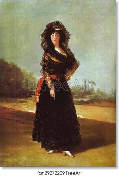 Free art print of Portrait of the Duchess of Alba by Francisco De Goya Y Lucientes