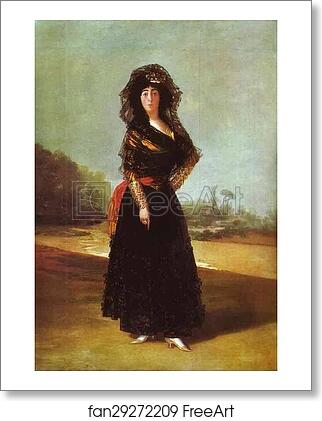 Free art print of Portrait of the Duchess of Alba by Francisco De Goya Y Lucientes