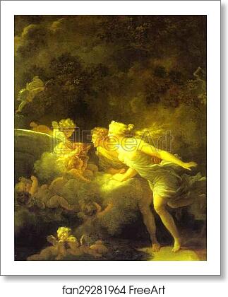 Free art print of Fontaine d'amour by Jean-Honoré Fragonard