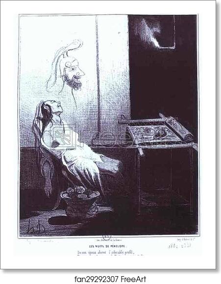 Free art print of Penelopa's Dream. From the "Ancient History" Series by Honoré Daumier Free art print of Penelopa's Dream. From the "Ancient History" Series by Honoré Daumier