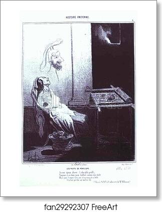 Free art print of Penelopa's Dream. From the "Ancient History" Series by Honoré Daumier