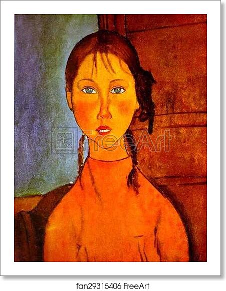 Free art print of Girl with Braids by Amedeo Modigliani Free art print of Girl with Braids by Amedeo Modigliani
