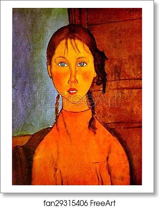 Free art print of Girl with Braids by Amedeo Modigliani Free art print of Girl with Braids by Amedeo Modigliani