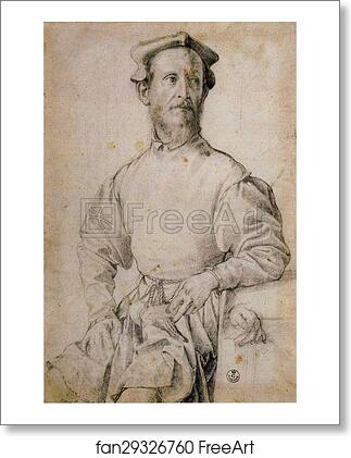 Free art print of Portrait of Pontormo by Agnolo Bronzino