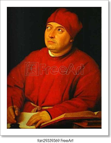 Free art print of Portrait of Tommaso Inghirami by Raphael