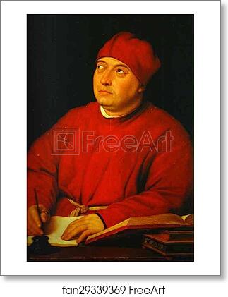 Free art print of Portrait of Tommaso Inghirami by Raphael