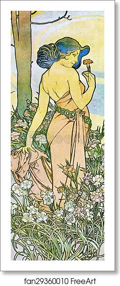 Free art print of Carnation by Alphonse Mucha Free art print of Carnation by Alphonse Mucha