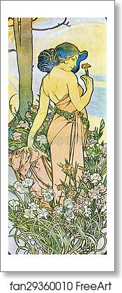 Free art print of Carnation by Alphonse Mucha Free art print of Carnation by Alphonse Mucha